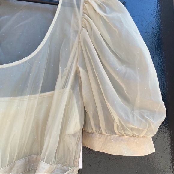 Danielle Bernstein Puff Sleeve Organza Dress - Picture 6 of 7